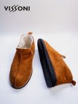 Men′s genuine leather slippers