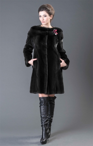 MINK BLACK MYSTIC COAT