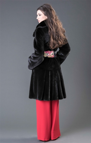 MINK BLACKGLAMA COAT