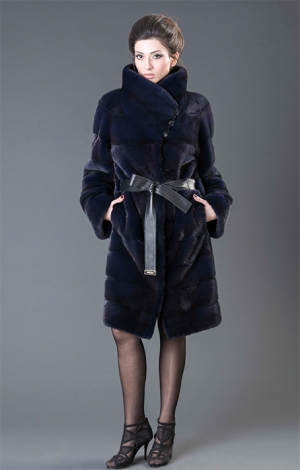 MINK ROYAL BLUE COAT