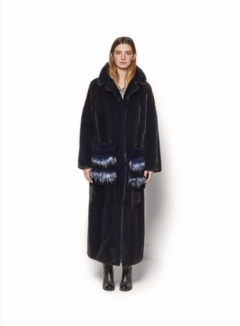 Mink Royal Blue Coat