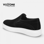 Vissoni Eterno - Черни мъжки кожени обувки от естествена телешка кожа