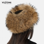 Лента за глава от естествен косъм на лисица