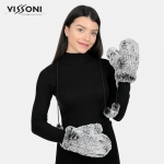 Ръкавици от естествен косъм на Rex Chinchilla - Ice Grey