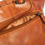 Стилна раница от мека телешка кожа