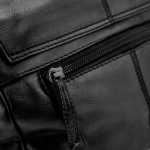 Компактна дамска чанта от мека телешка кожа