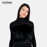 Дамски шал от естествен косъм на Rex Chinchilla - 4 в 1