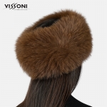 Лента за глава от естествен косъм на лисица