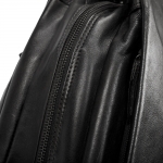 Everyday leather backpack – black, with a functional design