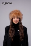Лента за глава от естествен косъм на лисица