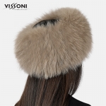 Ленти за глава от естествен косъм - Бежава