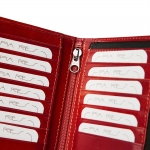 Wallet with elastic pocket for mobile phone