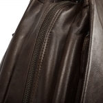Everyday leather backpack – brown, with a functional design