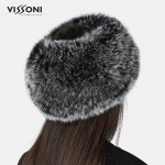 Лента за глава от естествен косъм на лисица