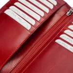 Wallet with elastic pocket for mobile phone