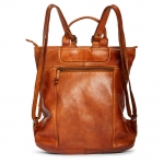 Стилна раница от мека телешка кожа