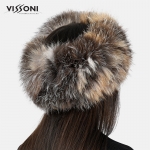 Лента за глава от естествен косъм на лисица