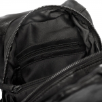 Everyday leather backpack – black, with a functional design