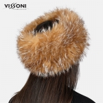 Лента за глава от естествен косъм на лисица - Кристал