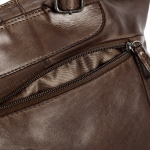 Стилна раница от мека телешка кожа