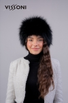 Лента за глава от естествен косъм на лисица