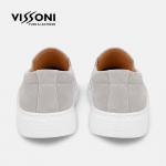 Vissoni Eterno - Сиви мъжки кожени обувки от естествена телешка кожа