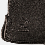 Дамски кафяви кожени ръкавици от еленова кожа - изчистен модел