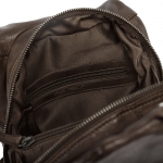 Everyday leather backpack – brown, with a functional design
