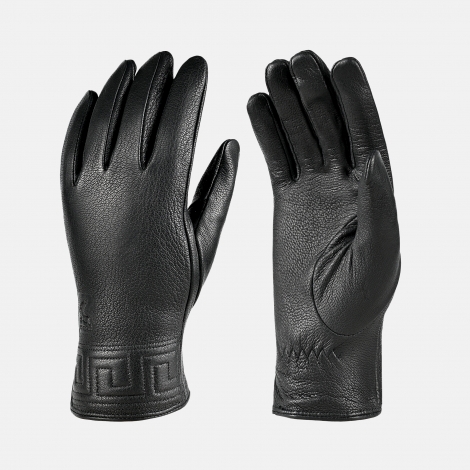 Дамски кожени ръкавици