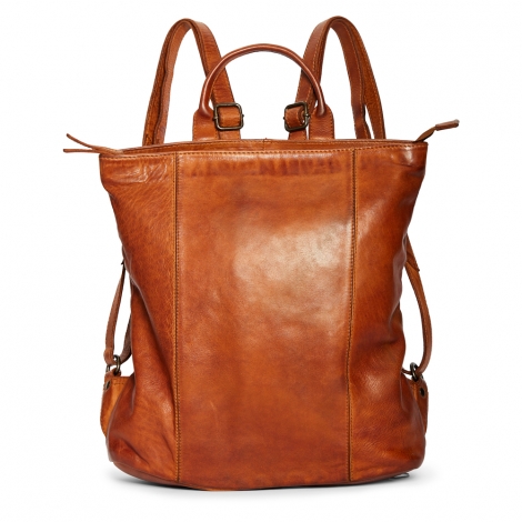 Стилна раница от мека телешка кожа