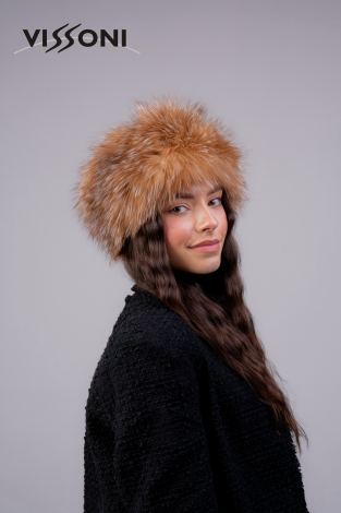 Natural fox fur headband