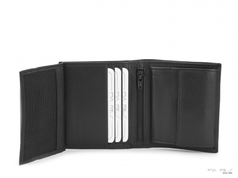 MEN′S WALLET WITH FLAP FOR COINS AND CARDS