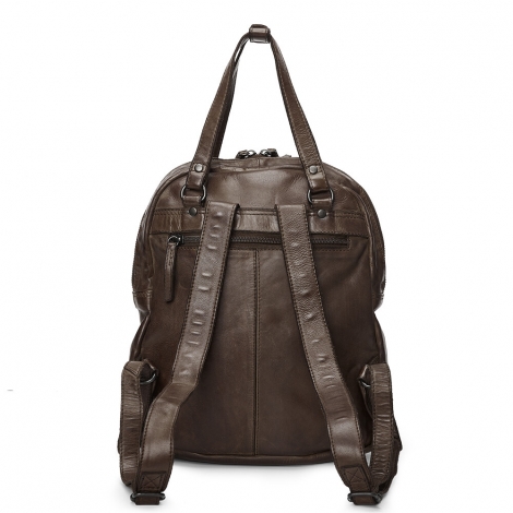 SMALL SPACIOUS BROWN BACKPACK