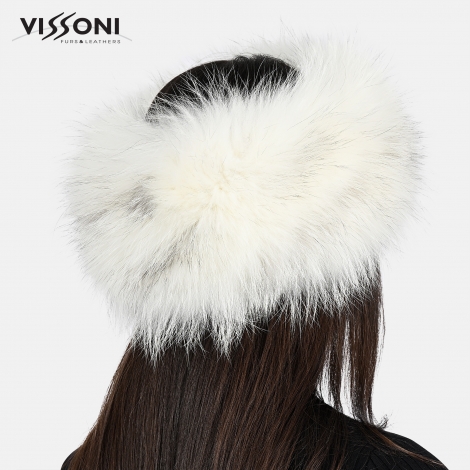 Natural fox fur headband - Alaska