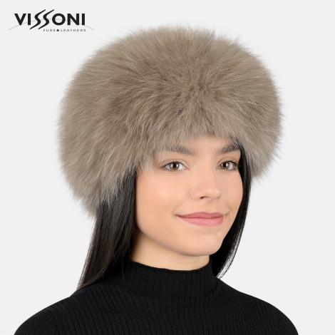 Ленти за глава от естествен косъм - Бежава