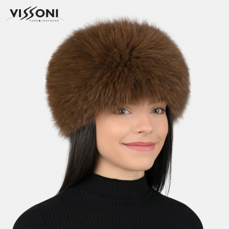 Лента за глава от естествен косъм на лисица