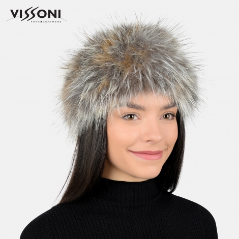 Лента за глава от естествен косъм на лисица