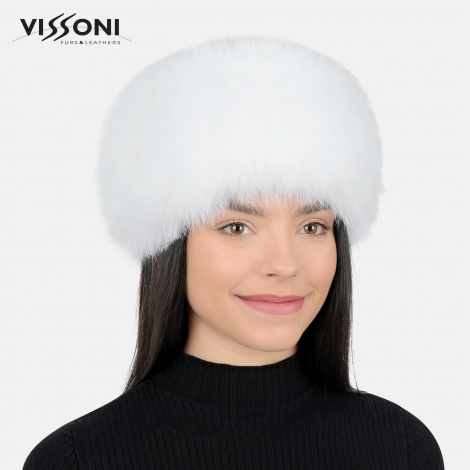 Лента за глава от естествен косъм на лисица