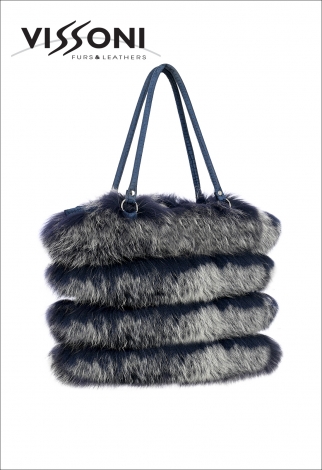 Дамска чанта от лисица - Black Ice fox