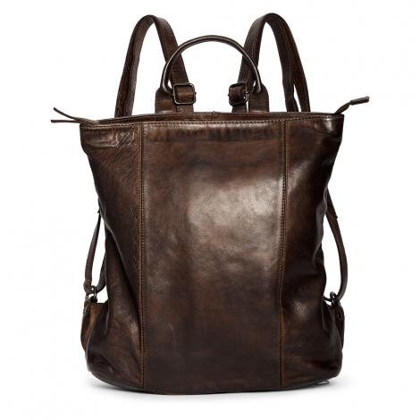 Стилна раница от мека телешка кожа