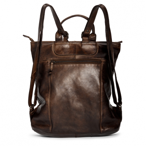 Стилна раница от мека телешка кожа